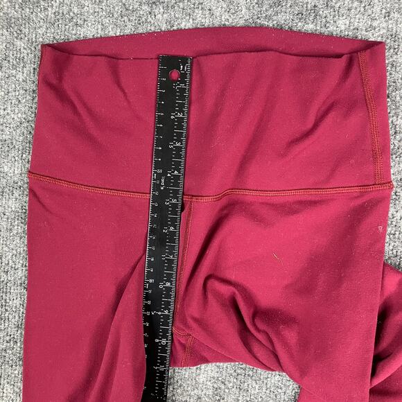 Lululemon Leggings Womens Small Burgundy High Rise Stretch Yoga Pants - Picture 4 of 8